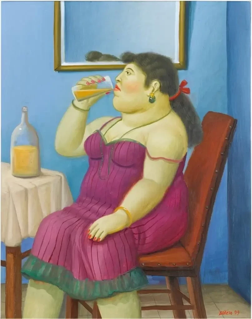 mujer-bebiendo-fernando-botero.webp